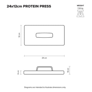 Rectangle Protein Press 24x12cm – Scanpan Impact