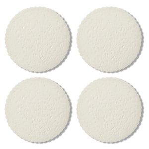 Ceramic Scallop Coaster Set of 4 D10x0.8cm