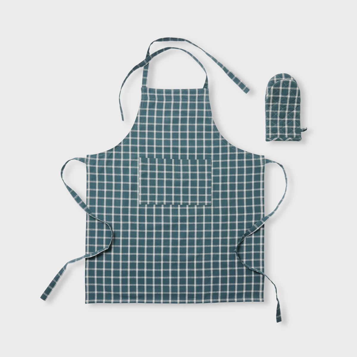 Madras Link Walsh Check Apron and Glove Set