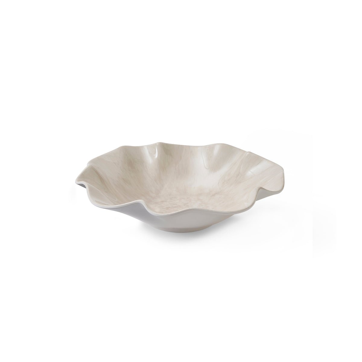 SKU 25S293 Madras Link Tide Melamine Dip Bowl Ivory Lightweight