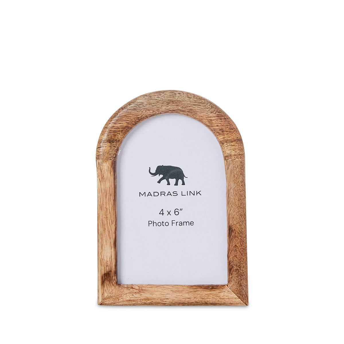 Madras Link Arch Small Photo Frame 4x6 - white arched ceramic picture frame