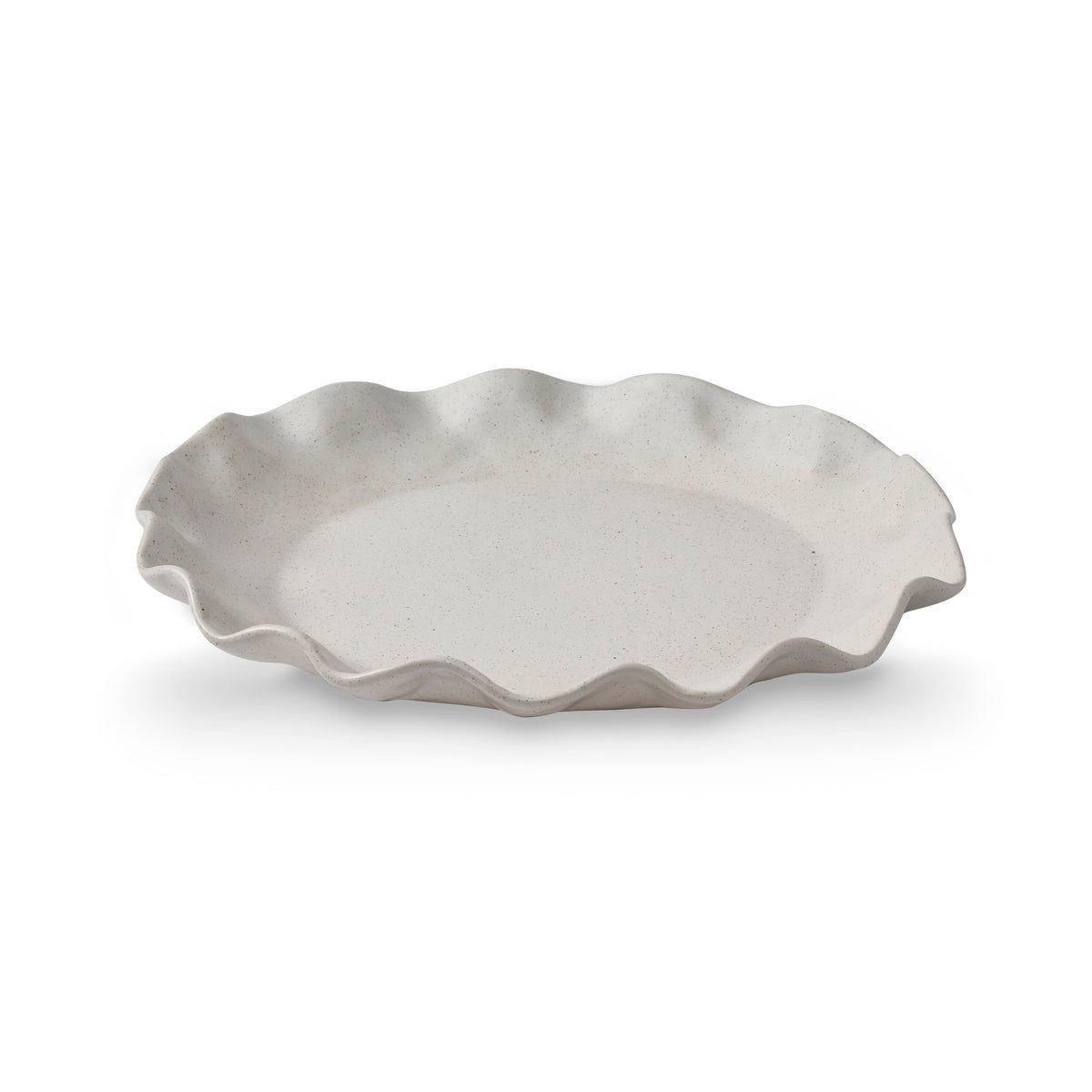 Serving Platter D36x5cm – Sullivan White Wavy
