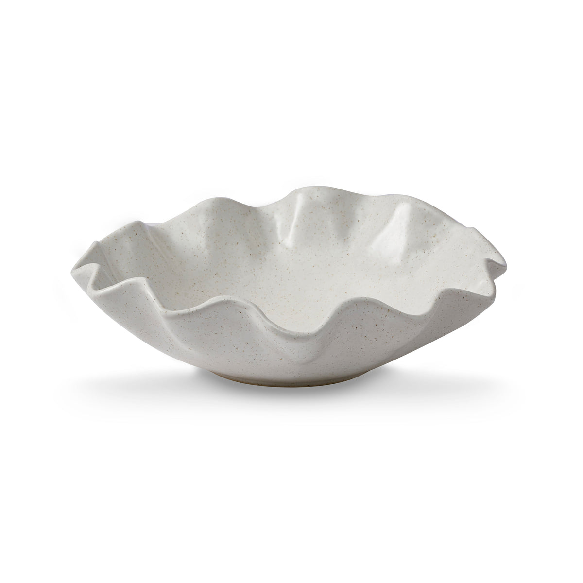 Serving Bowl 28x27x8cm – Sullivan White Wavy