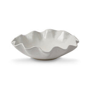 Serving Bowl 28x27x8cm – Sullivan White Wavy