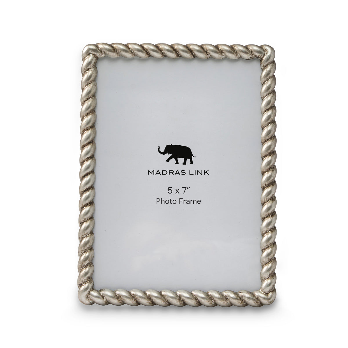 Photo Frame 5x7" – Antique Silver Rope