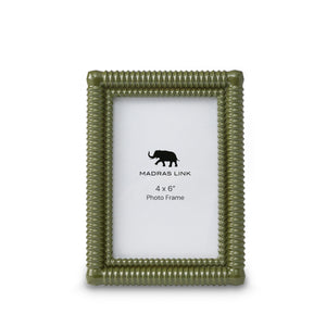 Photo Frame 4x6" – Rib Olive Green