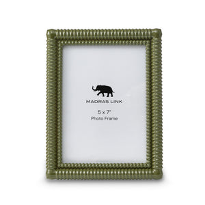 Photo Frame 5x7" – Rib Olive Green