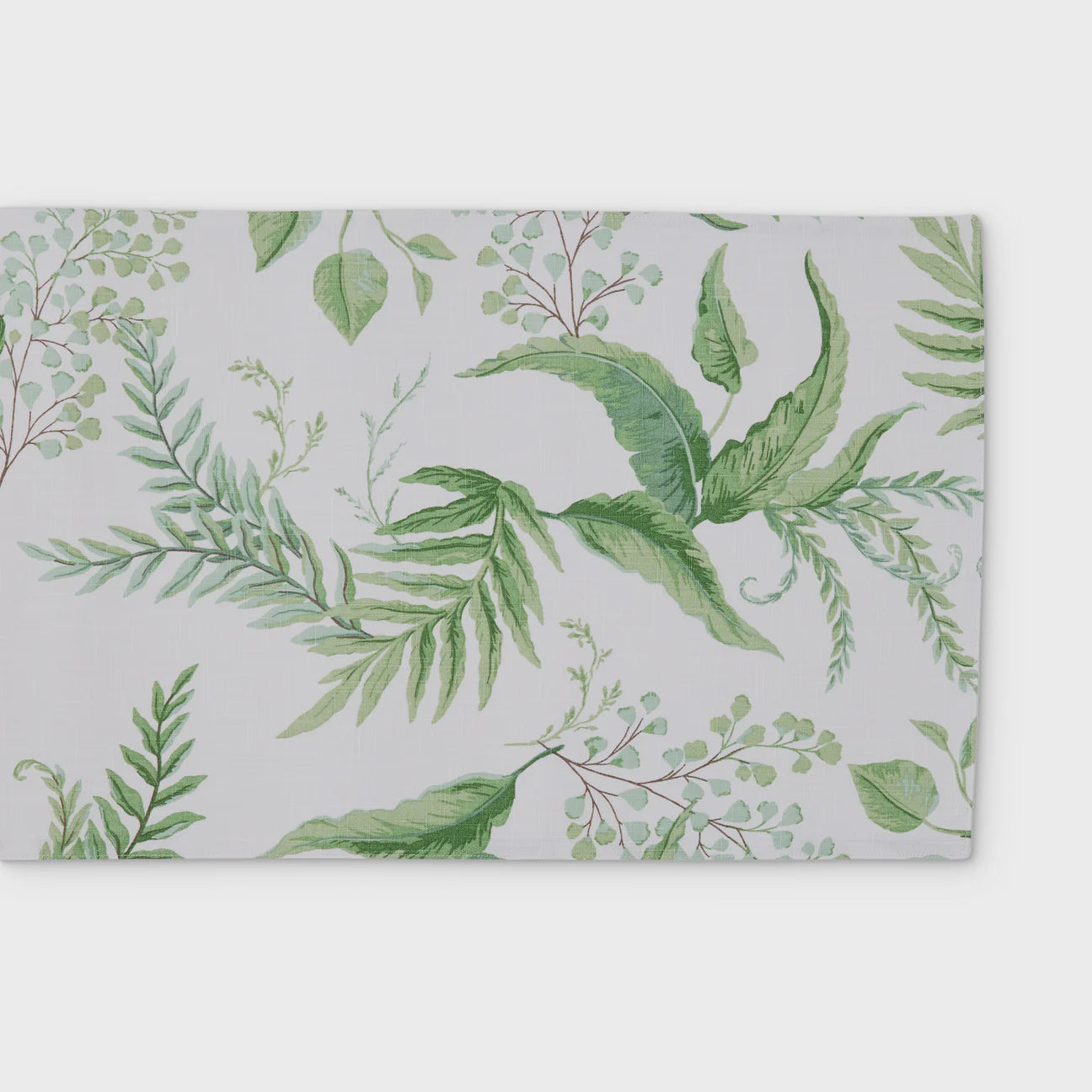 Madras Link Fern Table Runner 35x200cm Green Blue