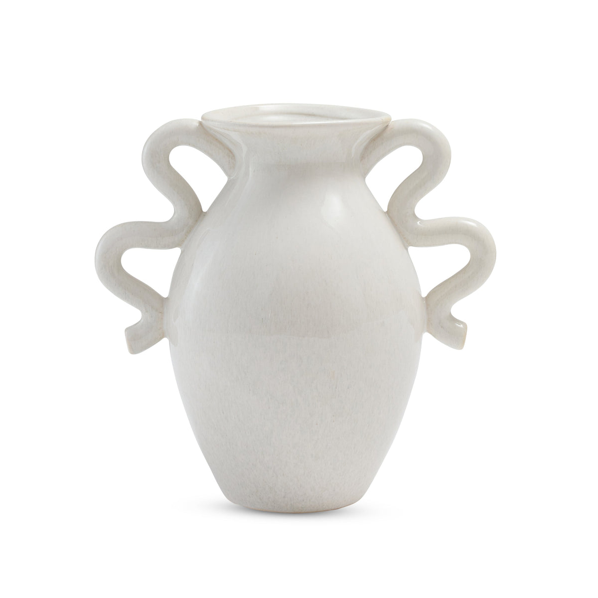 Madras Link Oslo Reactive Ivory Vase - reactive glaze ceramic vase