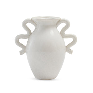 Madras Link Oslo Reactive Ivory Vase - reactive glaze ceramic vase