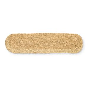 Madras Link Braided Maize Fibre Table Runner Dark Natural 30x120cm