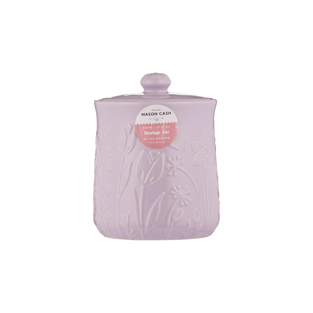 In The Meadow Storage Jar Lilac 800ml - Mason Cash