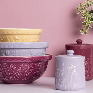 In The Meadow Storage Jar Lilac 800ml - Mason Cash