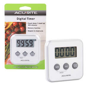 Acurite Digital Timer 100 Minutes White - kitchen timer