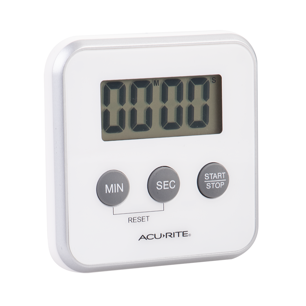 Acurite Digital Timer 100 Minutes White - alternate view