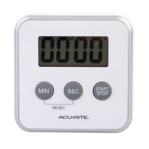 Acurite Digital Timer 100 Minutes White - in use