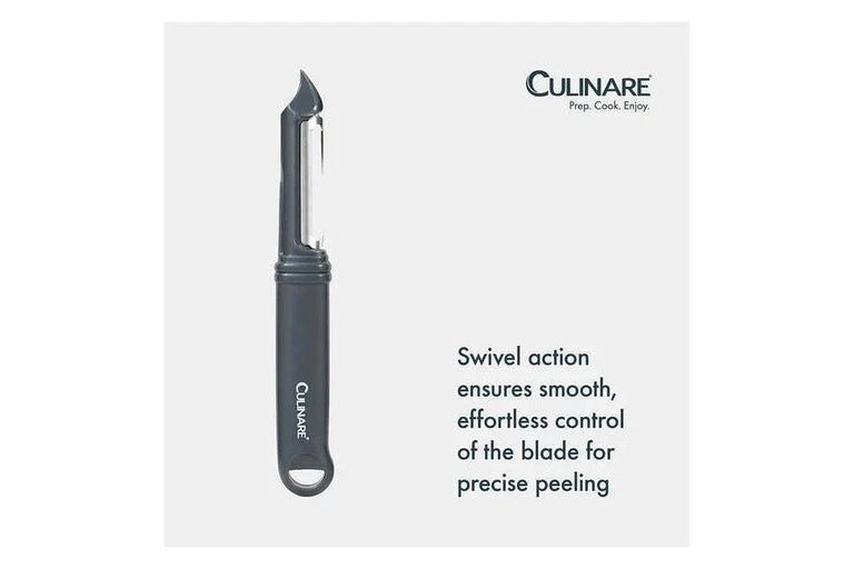 Culinare Swivel Peeler Straight - Ergonomic Stainless Steel Blade 165mm