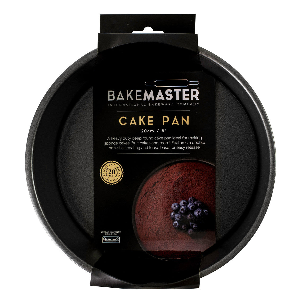 Deep Cake Pan 20x8cm - BakeMaster