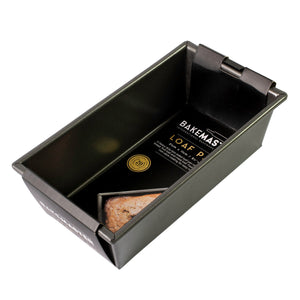 Bakemaster Box Sided Loaf Pan 21cm - side profile detail