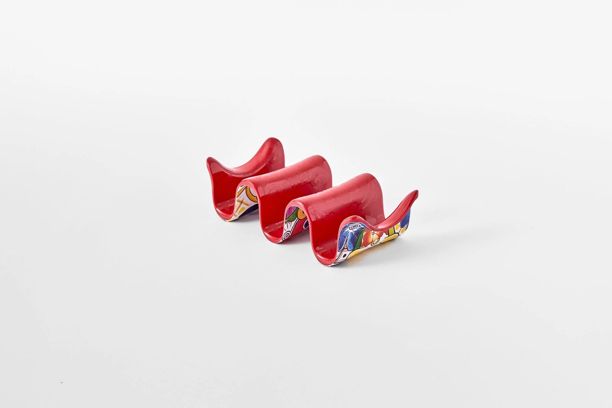 Prepara Taco Holder Red Melamine Reversible
