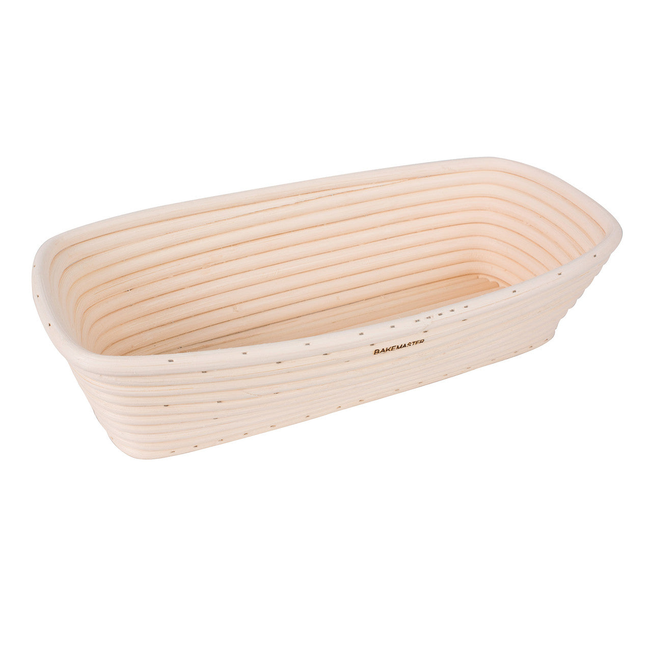 BakeMaster Rectangular Rattan Proving Basket 30x15cm - sourdough banneton