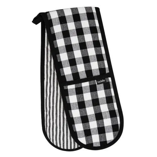 Eco Gingham Kitchen Towel Set of 2 – Black – Ladelle