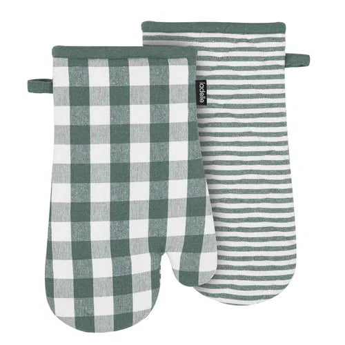 Eco Gingham Kitchen Towel Set of 2 – Black – Ladelle