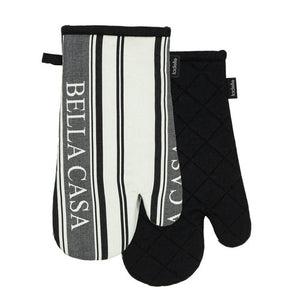 Bella Casa Oven Mitt Set of 2 – Ladelle, black product shot