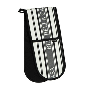 Bella Casa Double Oven Mitt – Ladelle, black product shot