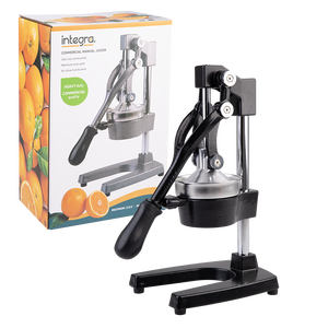 Integra Cast Iron Manual Juicer Matte Black - top view