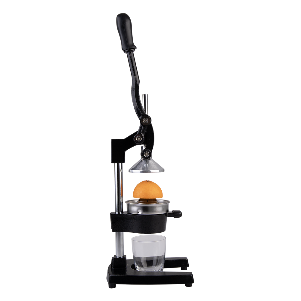 Integra Cast Iron Manual Juicer Matte Black - in use