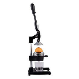 Integra Cast Iron Manual Juicer Matte Black - in use