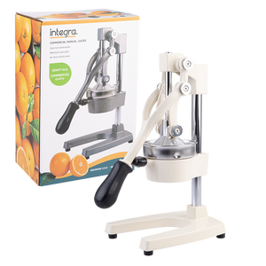 Integra Cast Iron Manual Juicer White - top view