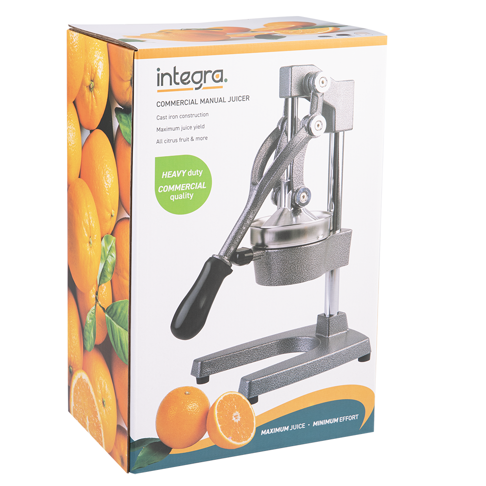 Integra Cast Iron Manual Juicer White - detail shot