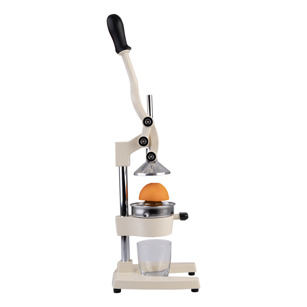 Integra Cast Iron Manual Juicer White - in use