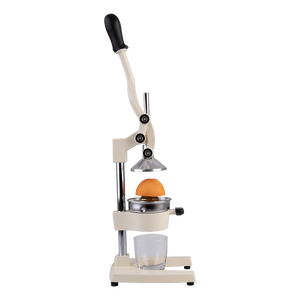 Integra Cast Iron Manual Juicer White - in use