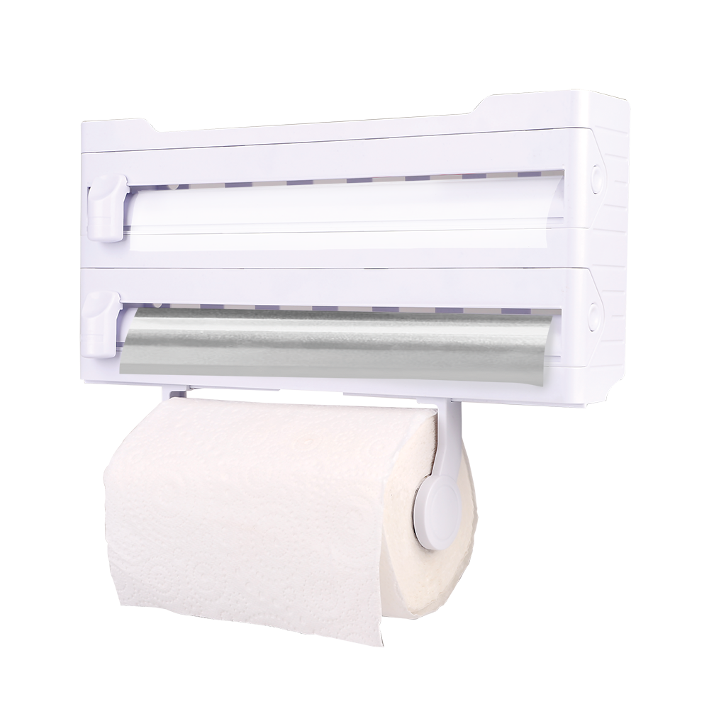 Appetito Wall Mount Kitchen Roll Dispenser White - Australian kitchen organisation