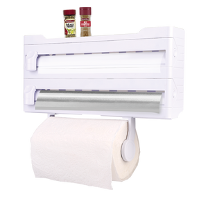 Appetito Wall Mount Kitchen Roll Dispenser White - Australian kitchen organisation (image 4)