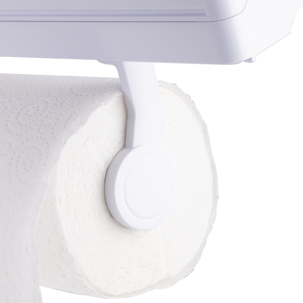 Appetito Wall Mount Kitchen Roll Dispenser White - Australian kitchen organisation (image 5)