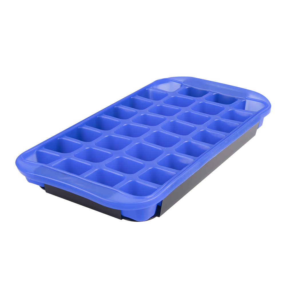 Appetito flexible jumbo ice cube tray blue — makes 32 large cubes
