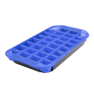 Appetito flexible jumbo ice cube tray blue — makes 32 large cubes