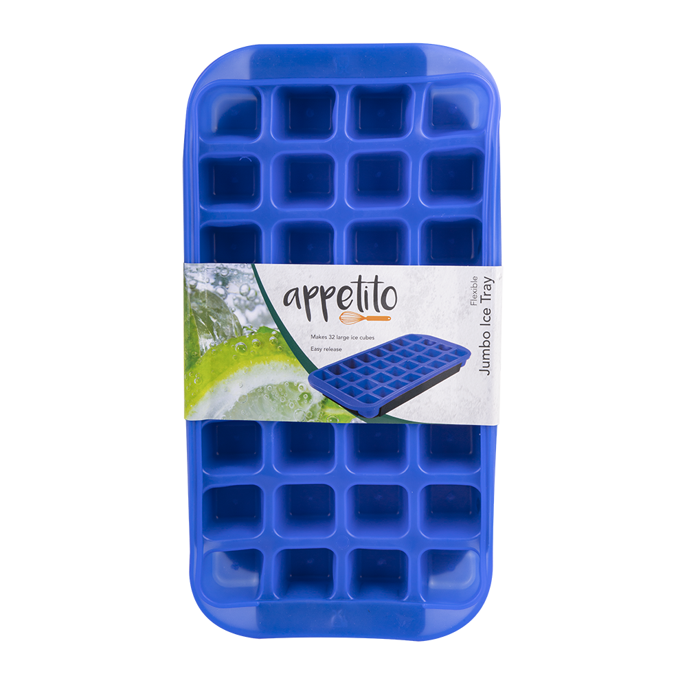 Appetito ice cube tray detail view — flexible construction
