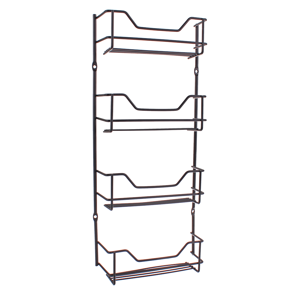 Entree 4-Tier Spice Rack Black - Australian kitchen storage