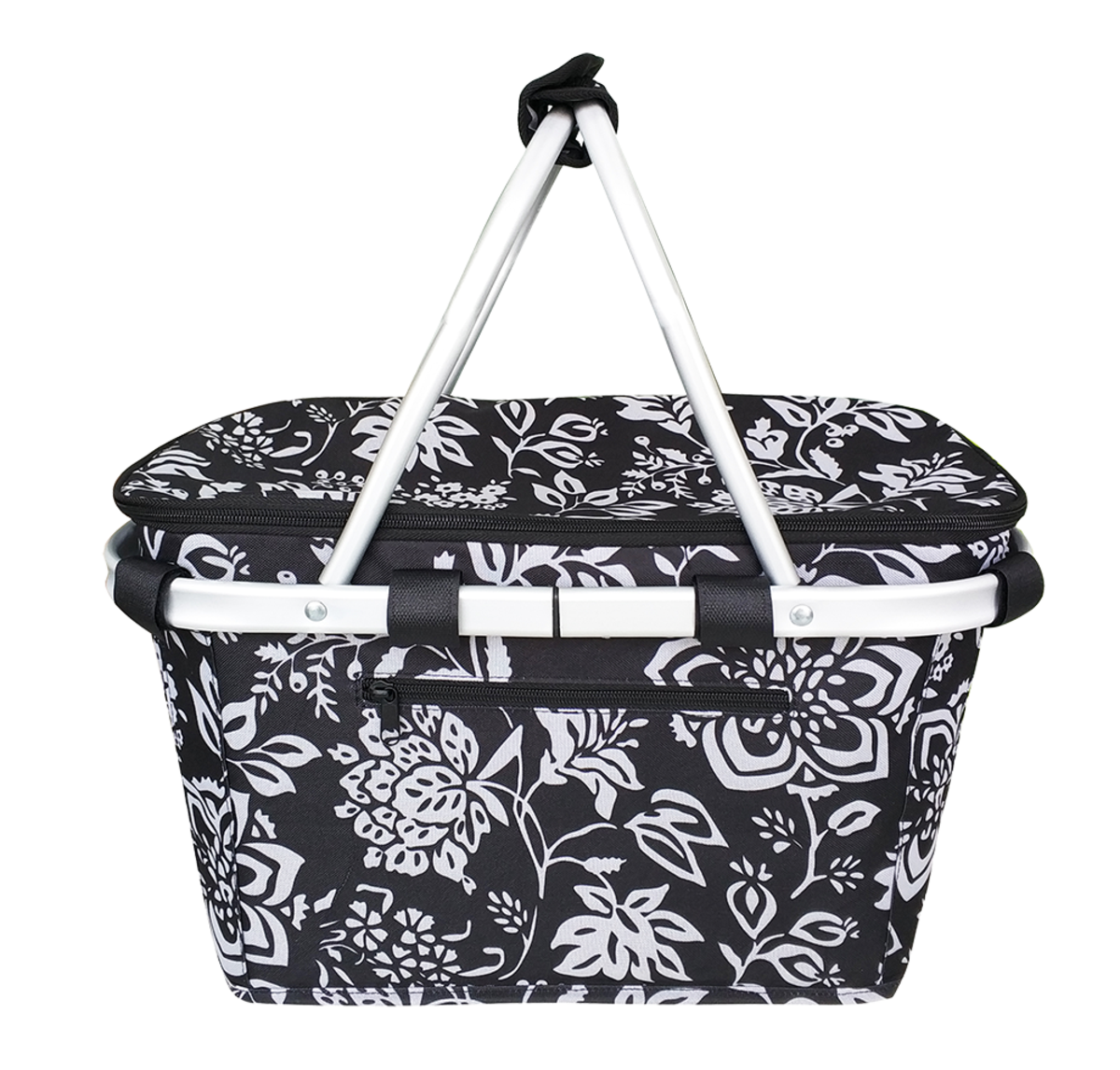 Insulated Two Handle Carry Basket - Camellia Black