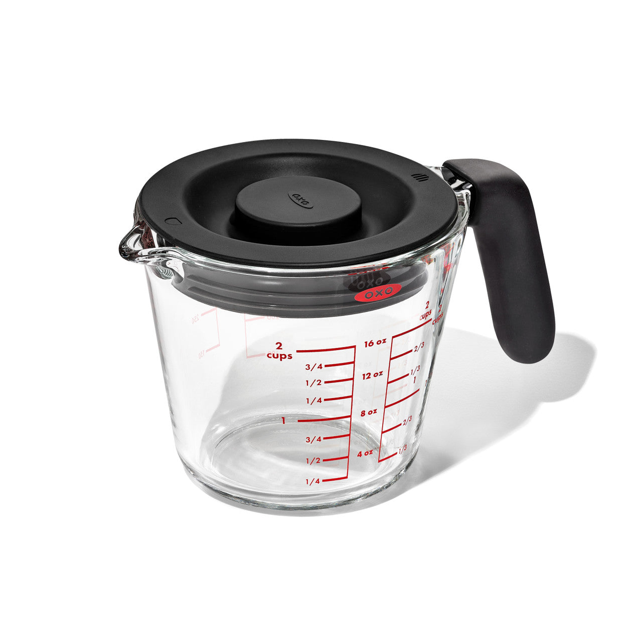 Glass Measuring Cup with Lid 500ml (2 Cup) – OXO