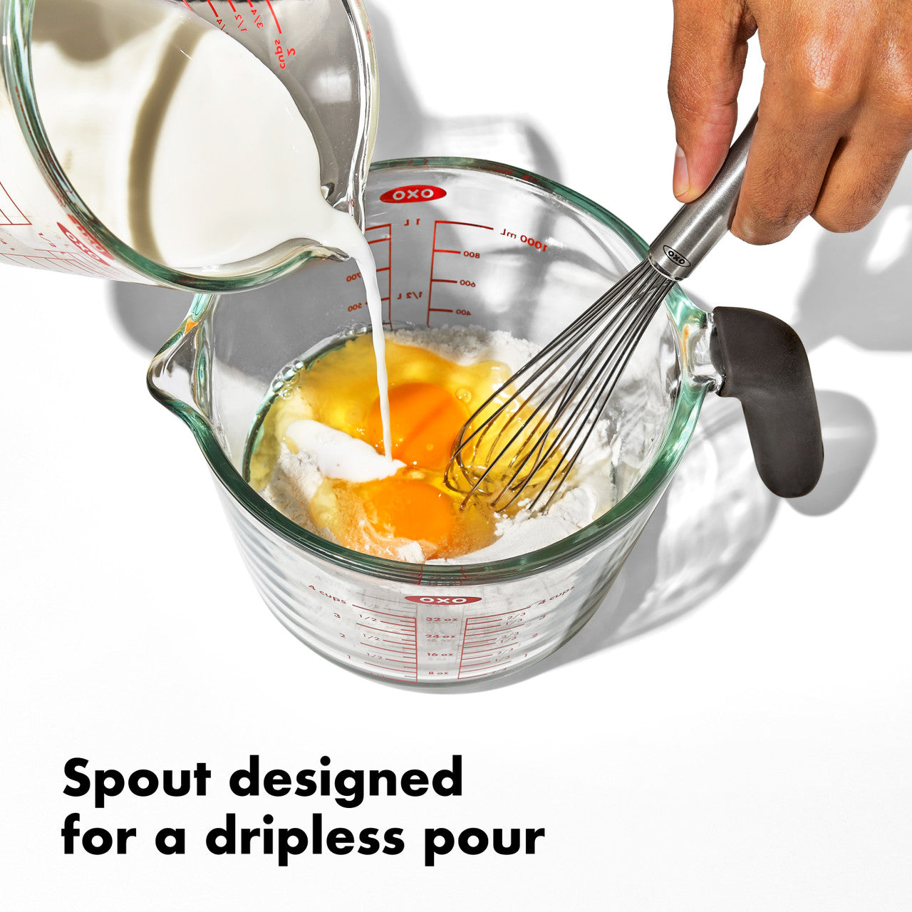 Glass Measuring Cup with Lid 500ml (2 Cup) – OXO