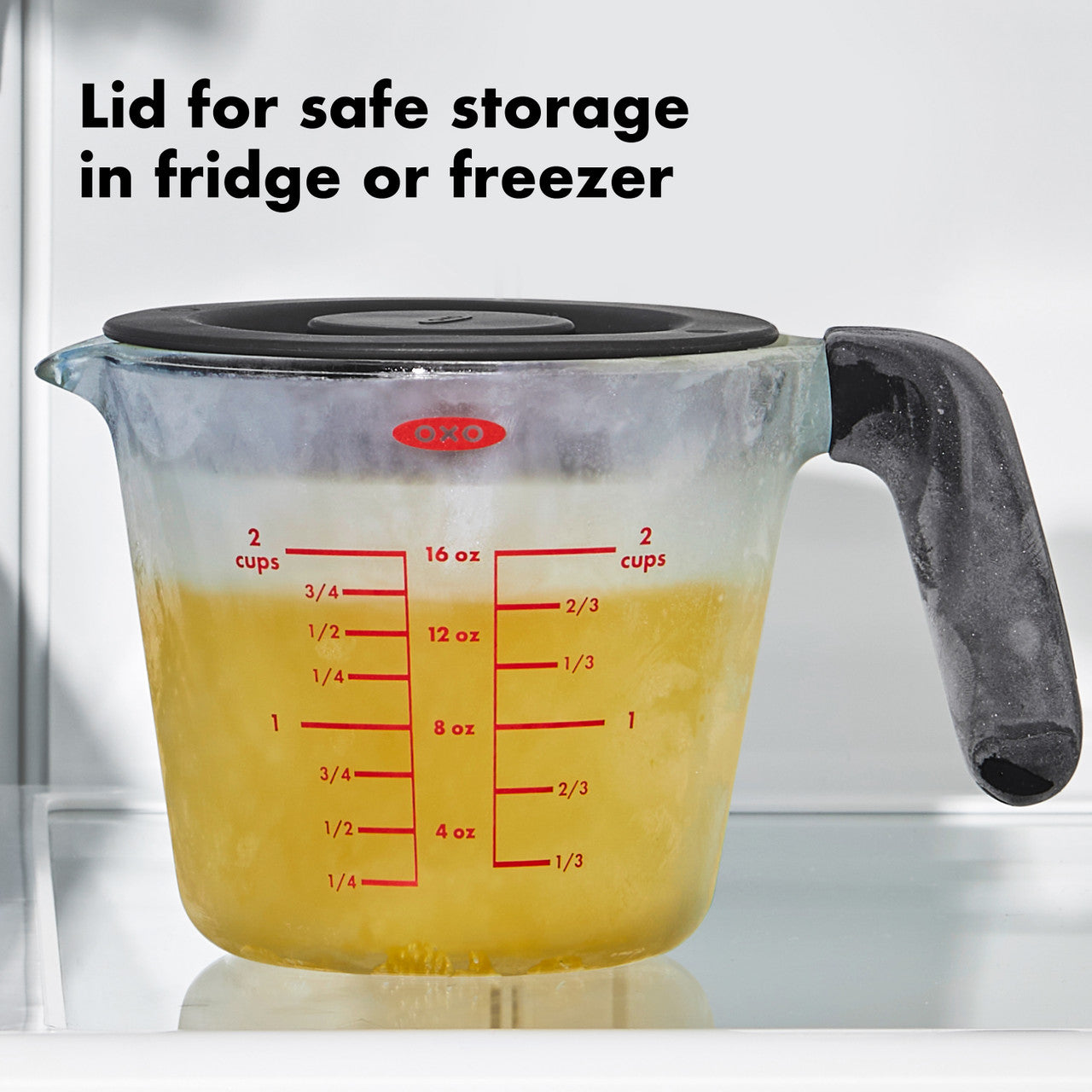 Glass Measuring Cup with Lid 500ml (2 Cup) – OXO
