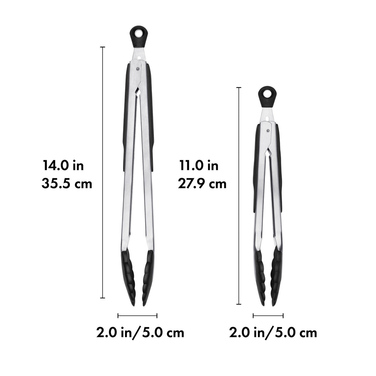 OXO Tongs With Nylon Heads - 2 Pack