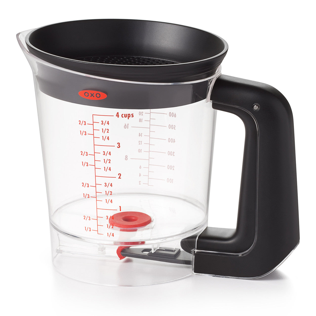OXO Good Grips Gravy Fat Separator 1L - pouring detail