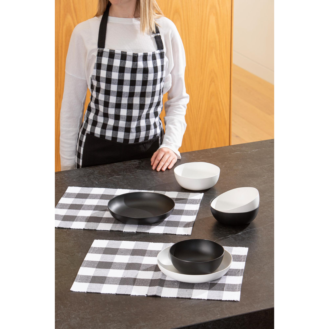 Eco Gingham Kitchen Towel Set of 2 – Black – Ladelle